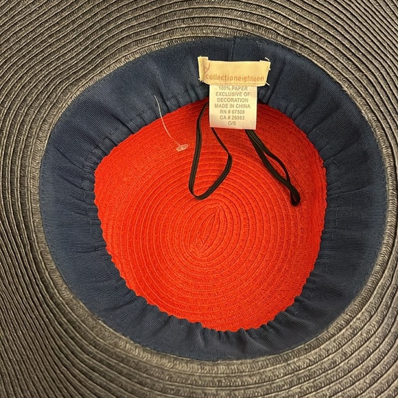 COLLECTION EIGHTEEN Red White & Blue Floppy Sun Hat - OS - Picture 5 of 8